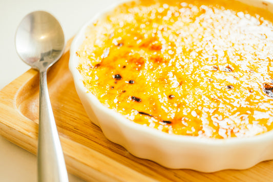 Saffron creme brulee