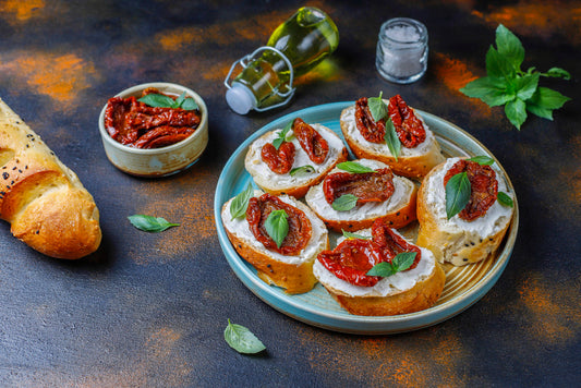 Capsicum and mozzarella roulade