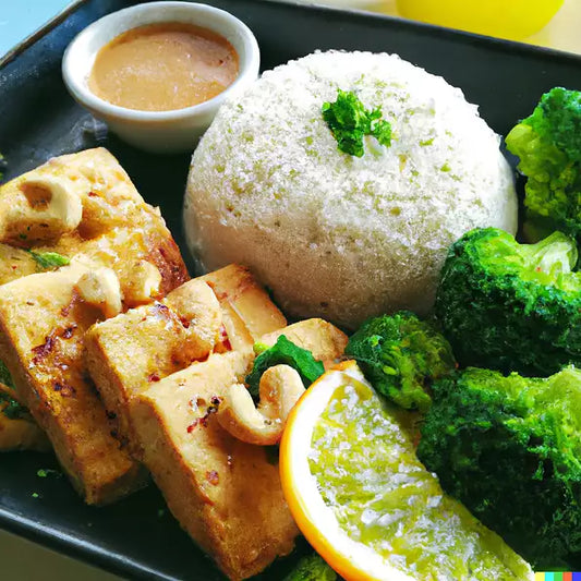 Crispy Tofu Steak Platter