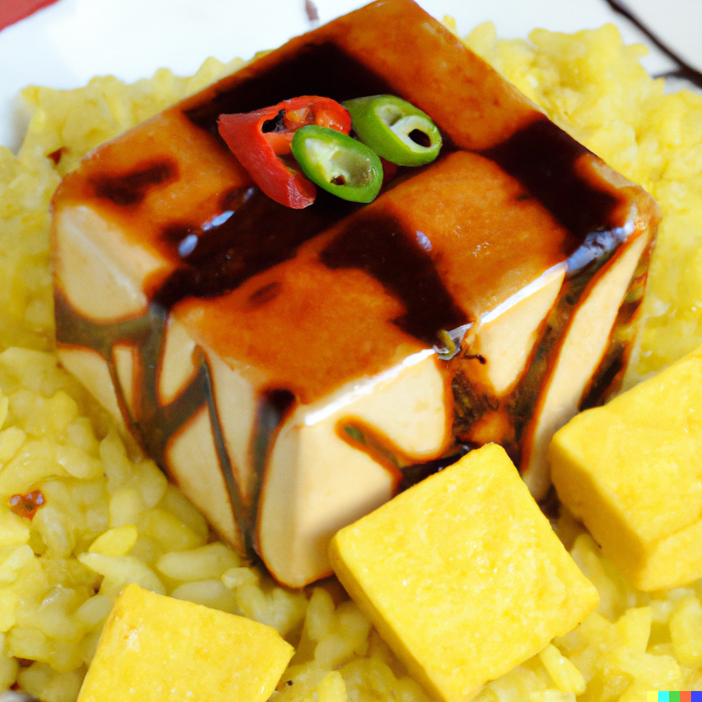 Saffron Rice and Caramelised Lemon Tofu Stir-Fry