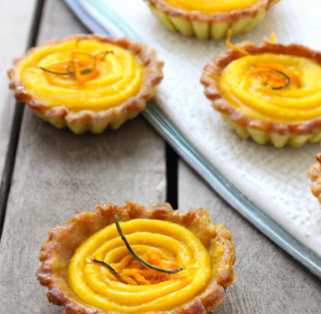 Indian style Saffron tartlets