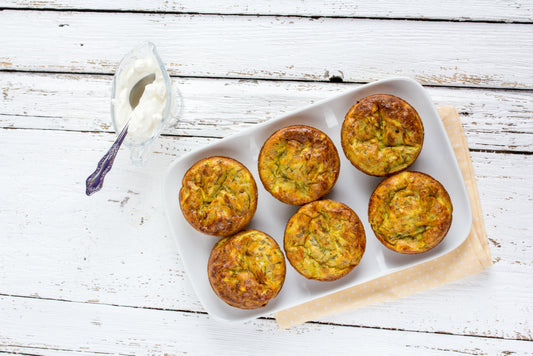 Bokchoy, Pumpkin, and Scallion Muffins with Turmeric