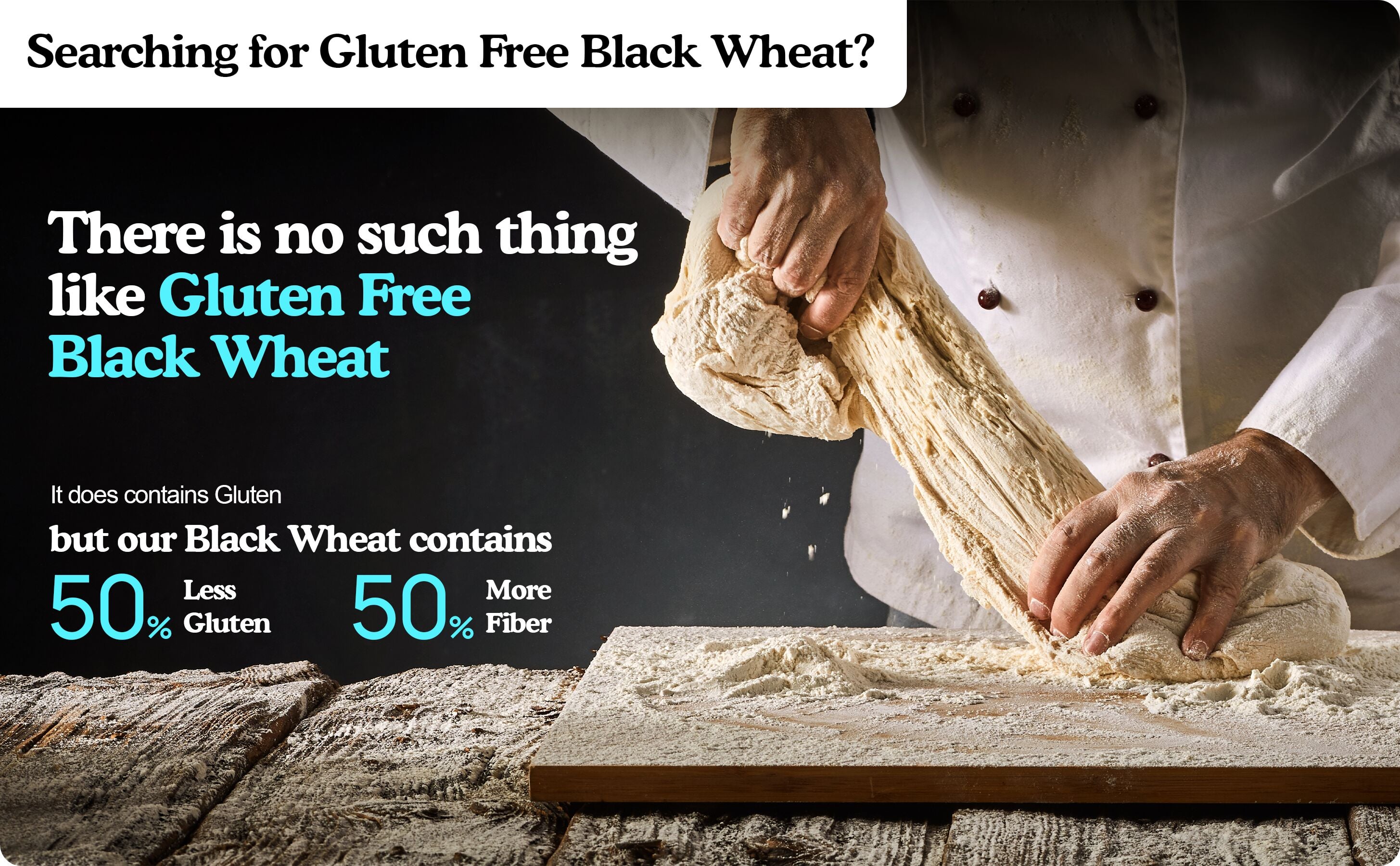 there is no such thing like gluten free black wheat