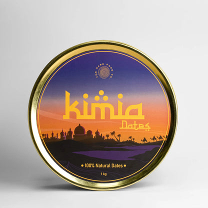 Top view of kimia dates packaging