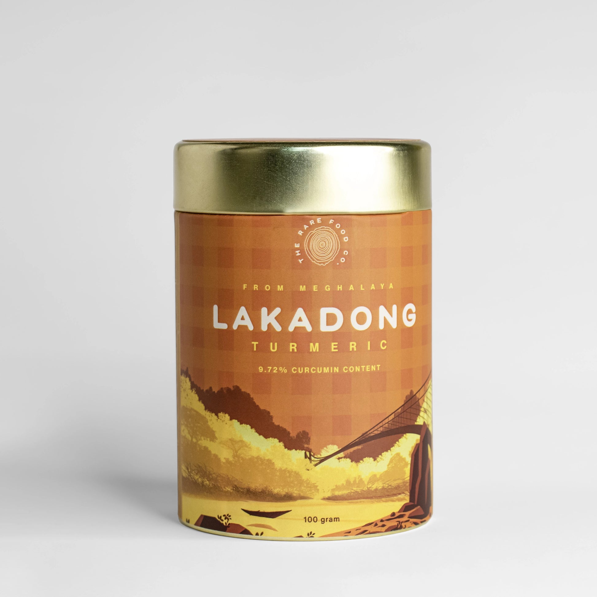 Front side of lakadong turmeric packaging